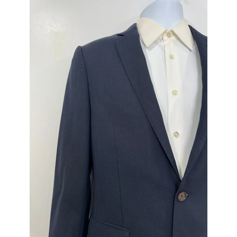 J. Crew Men Navy Ludlow Jacket Blazer Pant Suit 36S 30